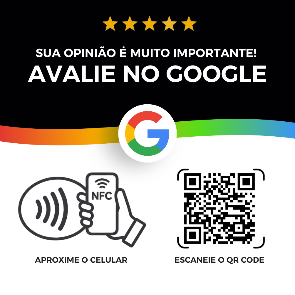 Plaquinha Preta Google